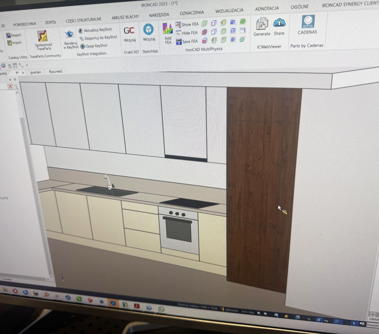 wizualizacje mebli na wymiar
